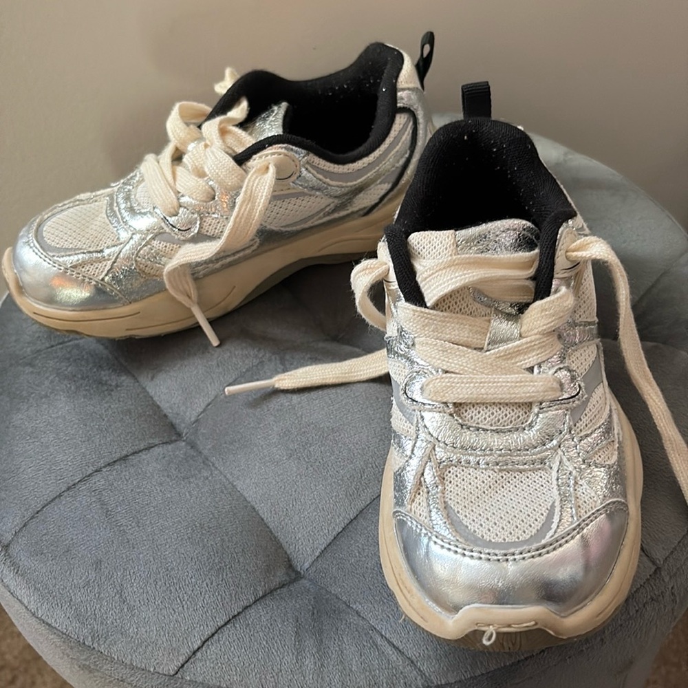 Silver sneakers